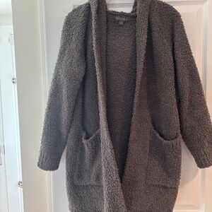 BAREFOOT DREAMS COZYCHIC ULTRA LITE HOODED CARDIGAN SIZE SMALL